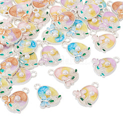 32шт 4 цвета сплава эмалевые подвески&nbsp;FIND-TA0008-76A