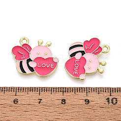 Подвески из сплава с эмалью ко дню святого валентина&nbsp;ENAM-T023-13B