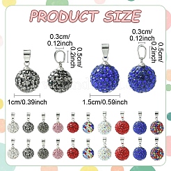 10 шт. подвески из полимерной глины ручной работы со стразами&nbsp;RB-YW0001-29A