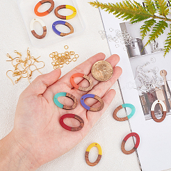 Наборы для самостоятельного изготовления овальных сережек&nbsp;DIY-OC0006-02