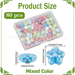 80шт фарфоровые бусины ручной работы&nbsp;PORC-PA0001-20