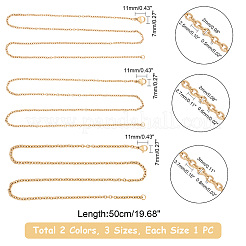 Ожерелье из нержавеющей стали 304 с цепочкой&nbsp;NJEW-UN0001-06
