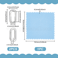 2 шт. 925 кольца-пружинки из стерлингового серебра&nbsp;STER-UN0001-98
