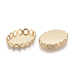 Оправы кабошонов из нержавеющей стали 304&nbsp;X-STAS-P249-13A-G