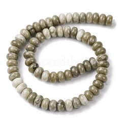 Окрашенные природные белый нефрит бисер пряди&nbsp;G-G107-A32-01