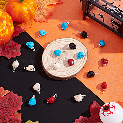 120шт 4-цветные подвески из синтетической бирюзы&nbsp;G-AR0004-90