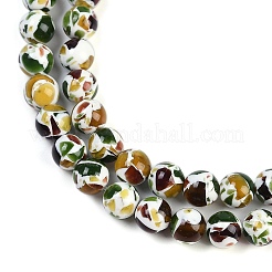 Нити синтетических янтарных бусин&nbsp;G-M199-02D