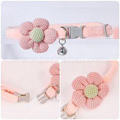 4 шт. двухцветный полиэстеровый галстук-цветок для собак с регулируемым воротником&nbsp;AJEW-GL0002-59