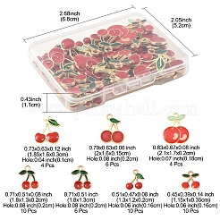 50шт 7 стиля подвески из сплава с эмалью&nbsp;ENAM-FS0003-19