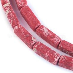 Синтетические имперские нитки из яшмы&nbsp;G-E508-02F