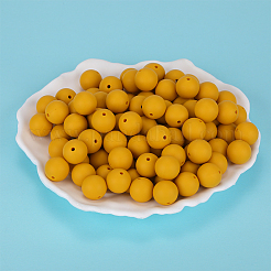 Круглые силиконовые фокусные бусины&nbsp;SI-JX0046A-55