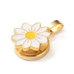 Вращающиеся латунные эмалевые подвески&nbsp;KK-P320-04A-G