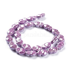 Гладкие фарфоровые бусины ручной работы&nbsp;PORC-M003-09K