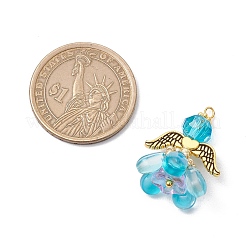 Подвески-ангелы из стеклянных бисеров&nbsp;PALLOY-MZ00631-02