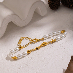 Роскошные браслеты из натуральных бусин пресноводного жемчуга для женщин&nbsp;TS1372