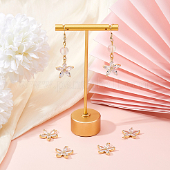 6 шт. Латунные подвески с микропаве&nbsp;ZIRC-HS0001-08