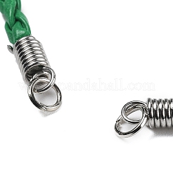 Плененные браслеты из PU кожанного шнура&nbsp;AJEW-JB00032