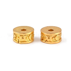 Настоящие 18k позолоченные латунные бусины&nbsp;KK-K093-10G