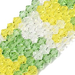 Прозрачный градиент цвета стеклянные бусины пряди&nbsp;GLAA-F131-01C-08