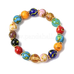 Браслеты ручной работы из бусин лэмпворк для женщин&nbsp;BJEW-B164-01