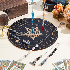 5 шт. подвеска из сплава и натуральных и синтетических драгоценных камней&nbsp;PALLOY-GA00035