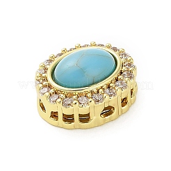 Окрашенные синтетические бирюзовые бусины&nbsp;LS-KK-B158-04G-04