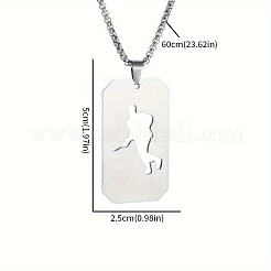 Ожерелья с подвесками в виде хоккеиста из нержавеющей стали 304&nbsp;FS-WGFDD7E-01