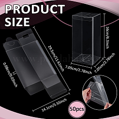 50 шт. складные прозрачные ПВХ-коробки&nbsp;CON-BC0007-90