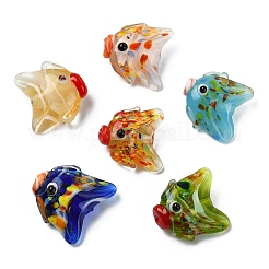 6шт 6 цвета бусины лэмпворк ручной работы&nbsp;LAMP-YW0004-24