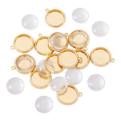12 шт. латунная подвеска-кабошон&nbsp;KK-TA0003-10B