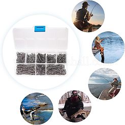 400 шт. 8 стиля 201 нержавеющая сталь рыболовный соединитель быстросменный безопасный замок&nbsp;FIND-FH0001-86