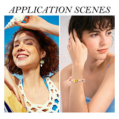 12 шт. 6-х цветные перламутровые фарфоровые бусины ручной работы для изготовления ожерелий и браслетов&nbsp;PORC-TA0001-22