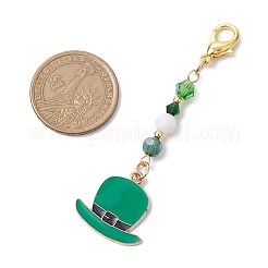 8 шт. 8 стиля тематика День Святого Патрика сплав эмаль подвеска украшение&nbsp;HJEW-JM02386