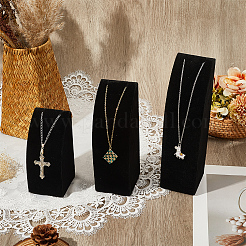 3 шт. 3 размера вертикальных деревянных подставок для ожерелий&nbsp;NDIS-WH20001-03B