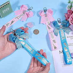 4 шт. 2-х цветная тканевая подвеска-бантик&nbsp;FIND-CA0010-24A