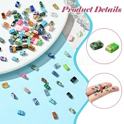 100шт 20 цвета синтетических агатовых бусин&nbsp;G-CJ0001-77