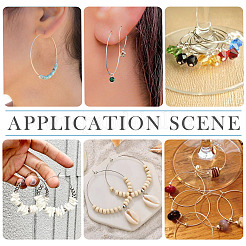 168 шт. 7 стиля фурнитуры для сережек-колец из хирургической нержавеющей стали 316l&nbsp;STAS-TA0002-82