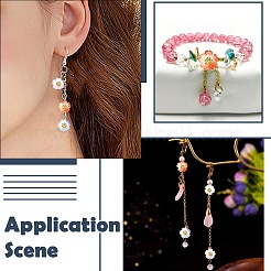 100 шт. светящиеся и двухцветные прозрачные подвески из смолы&nbsp;PALLOY-CJ00112