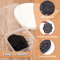 Набор для изготовления полых сережек своими руками&nbsp;DIY-TA0005-35