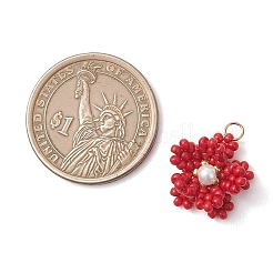 Стеклянные подвески из бисера&nbsp;PALLOY-MZ01246-02