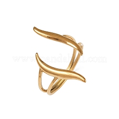 Кольца-манжеты из нержавеющей стали 304 для женщин&nbsp;RJEW-H255-01G-04