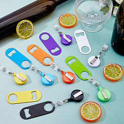 14 шт. плоская круглая полипропиленовая пластиковая катушка для значков&nbsp;AJEW-FH0006-78