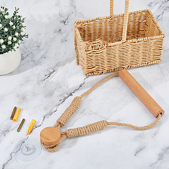 1 шт. деревянных настенных держателей для рулонов бумаги&nbsp;AJEW-FH0006-94