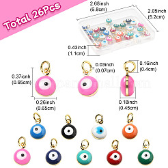 26шт латунные эмалированные подвески&nbsp;KK-FS0001-70