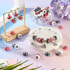 150шт европейские бусины из непрозрачной смолы&nbsp;RESI-TA0004-72B