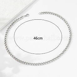 Не тускнеющие ожерелья из кубинской цепи из нержавеющей стали 201&nbsp;DY8311-2