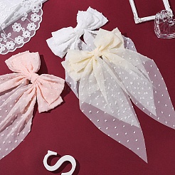 3 шт. 3-х цветные тканевые заколки-банты из кожи аллигатора&nbsp;PHAR-SP0001-16