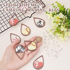 Набор для самостоятельного изготовления сережек в виде спортивного мяча&nbsp;DIY-OC0011-33