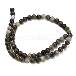 Нити бусин из натурального вулканического агата&nbsp;G-G305-A01-6mm