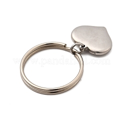 4 шт. 304 брелок в форме сердца из нержавеющей стали&nbsp;KEYC-JKC01373